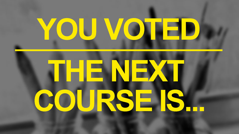 下一个艺术课程是……