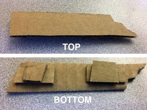 雕塑的顶部和底部视图组件