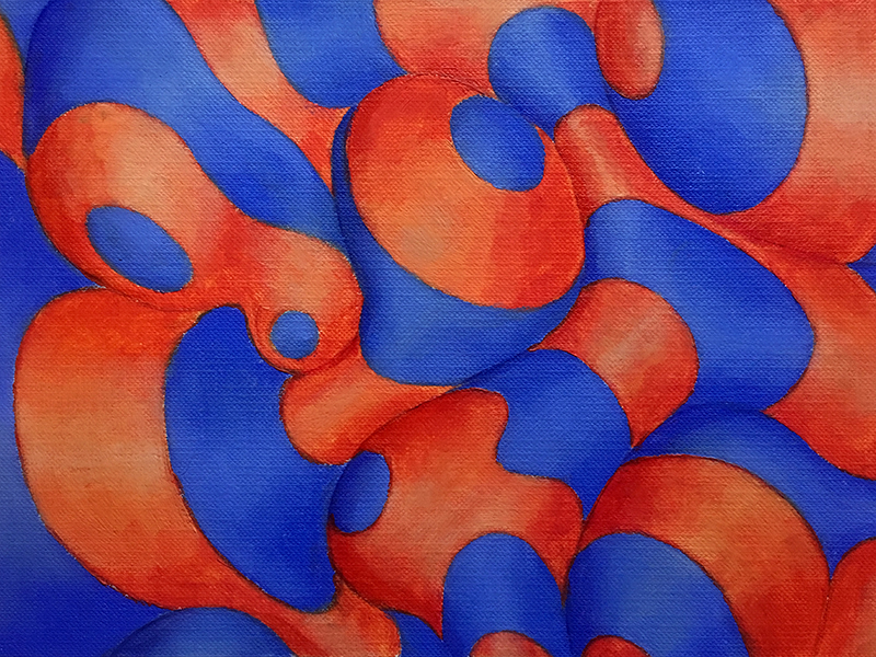 非客观绘画使用水可溶混的油漆