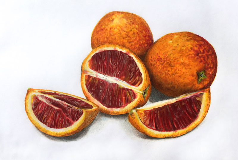 图纸标记和彩色铅笔