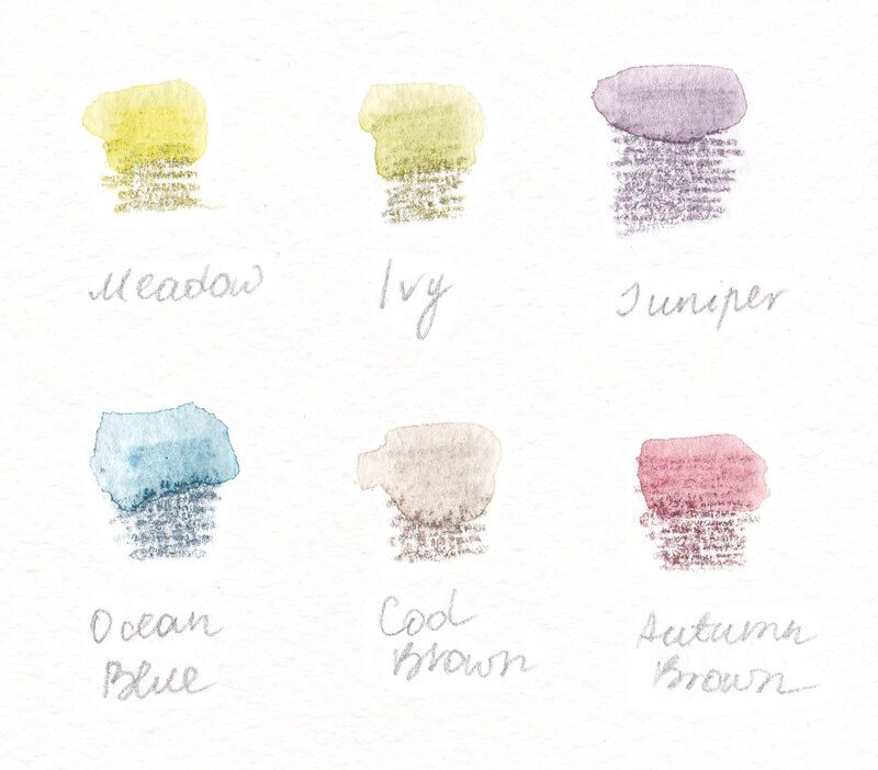 Graphitint铅笔水彩画纸上