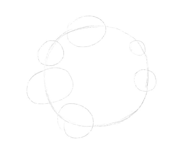 画一个草图的花环