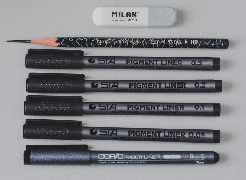 图纸供应墨水画画