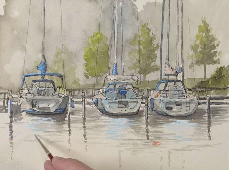 加强与水粉颜色