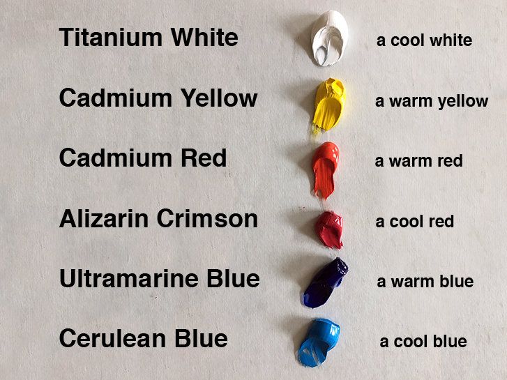 温暖和凉爽的原色