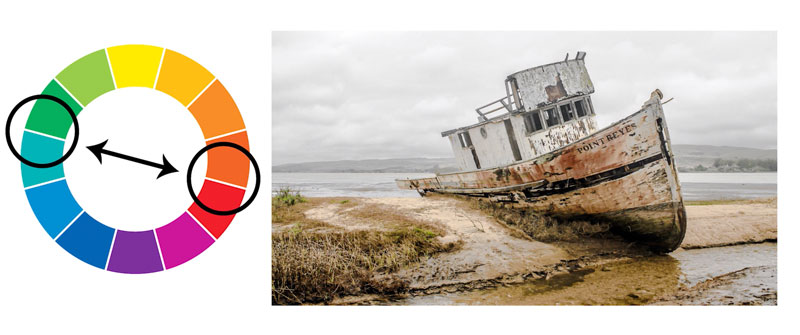 考虑色彩理论——互补色