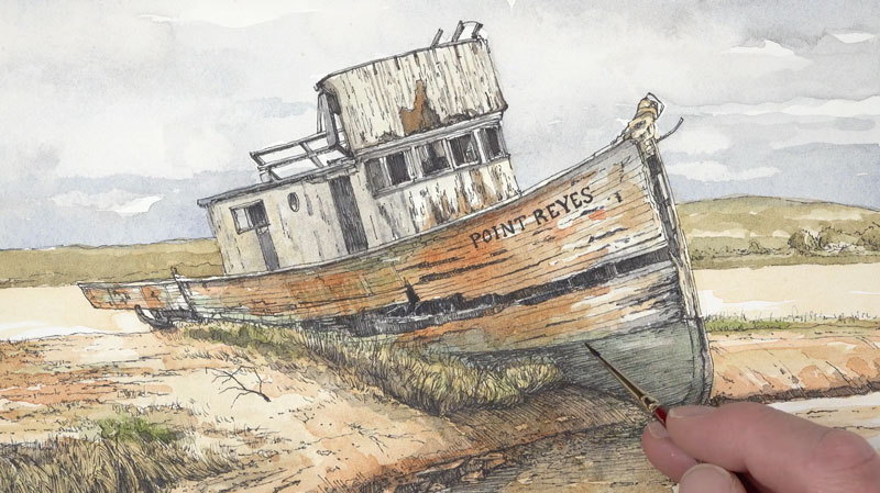 加强颜色在船上