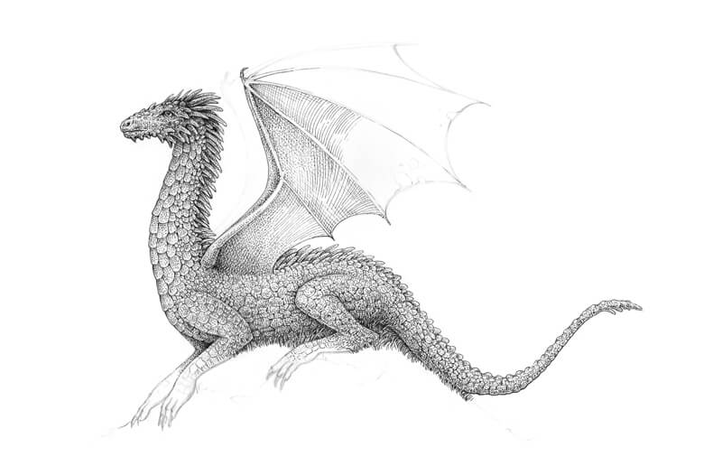 添加笔和墨龙的身体