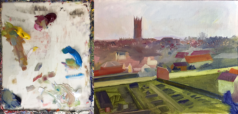 分散的颜色画为了团结