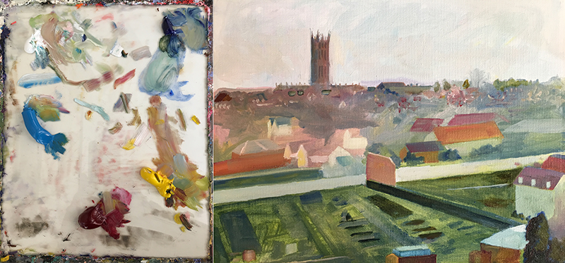 湿到湿画——分层的颜色