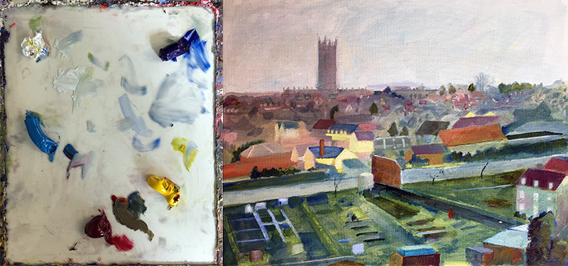 渐淡油漆创造气氛