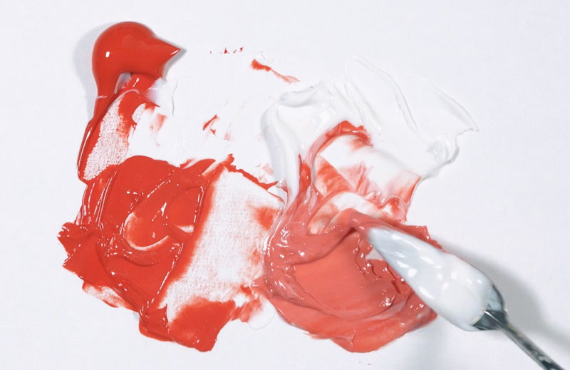 凝胶介质混合丙烯酸涂料