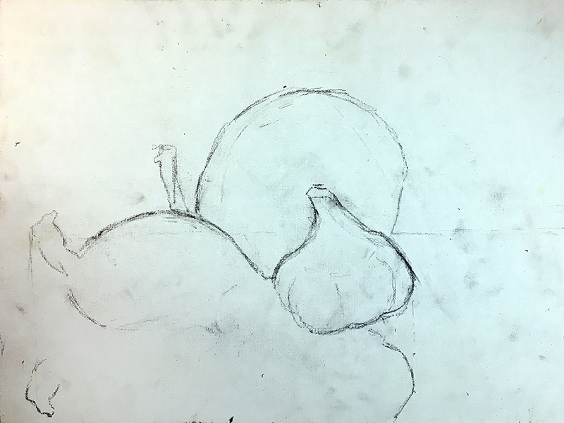 用铅笔绘画静物画的主题