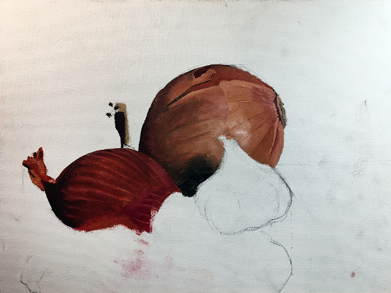 添加细节静物画