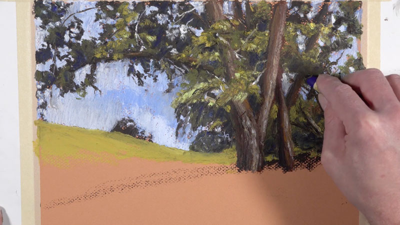 添加蓝色阴影区域