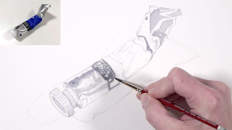 绘画酷灰色油漆标签