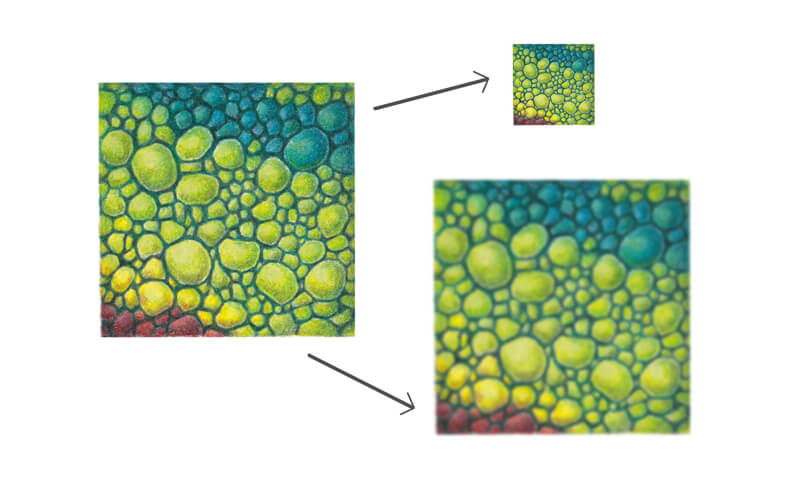 从远处看到纹理