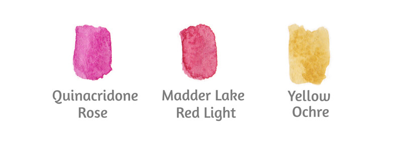 水彩颜料用于油漆火烈鸟