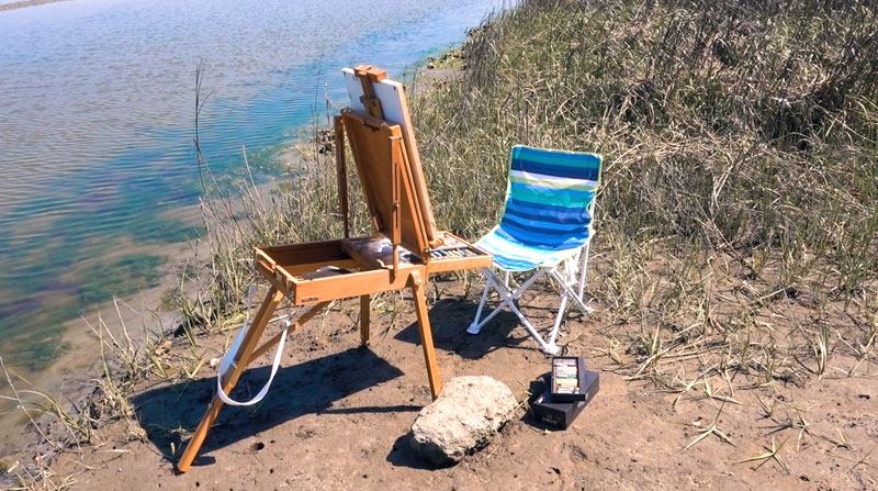 Pleain空气绘画用品画架椅子彩笔