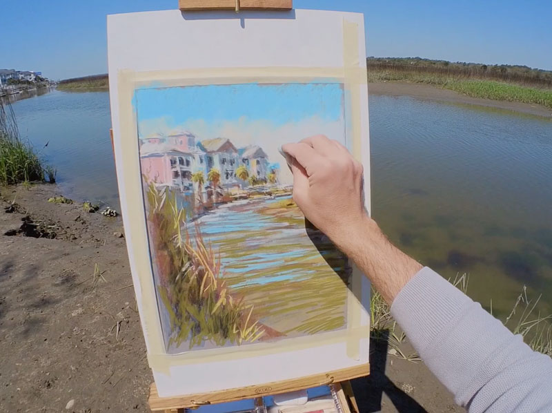 发展与分层彩笔的细节和对比