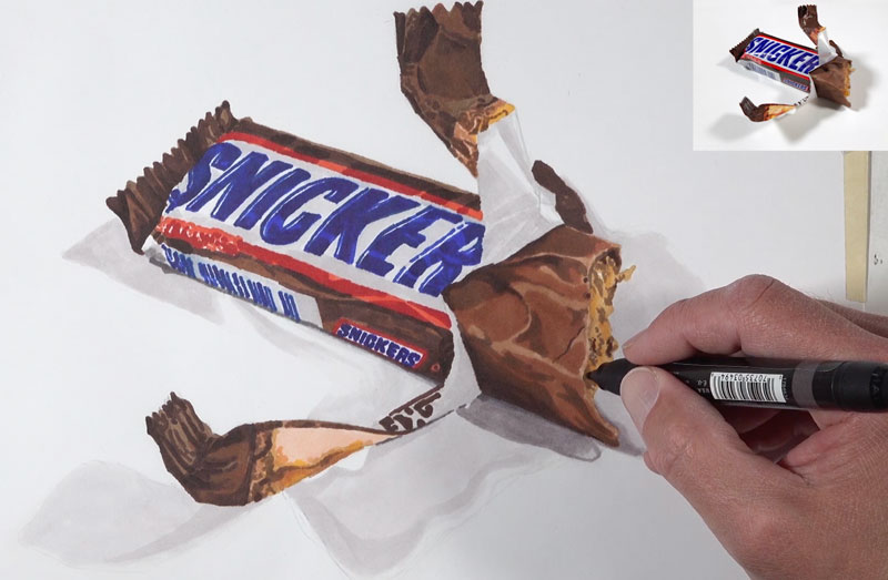 收尾工作的标记底层色糖果