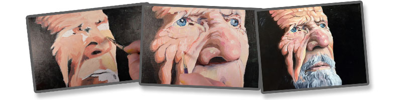 丙烯酸肖像进展