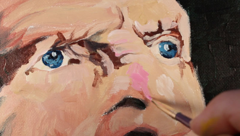 发展中颜色眼睛周围