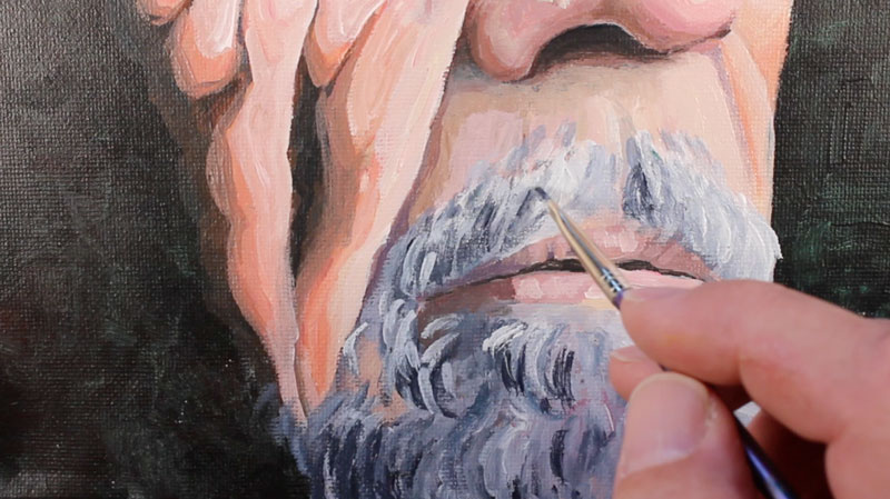 寻址的较低部分的脸