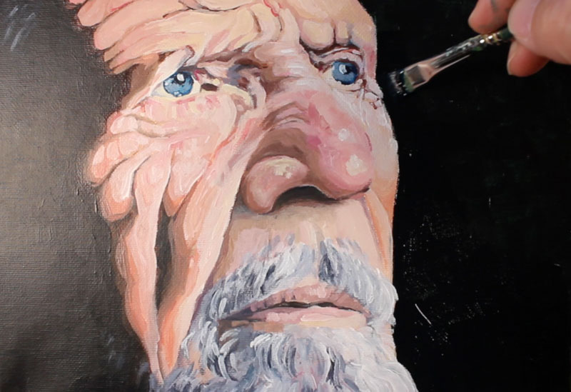 清理周围的边缘的脸