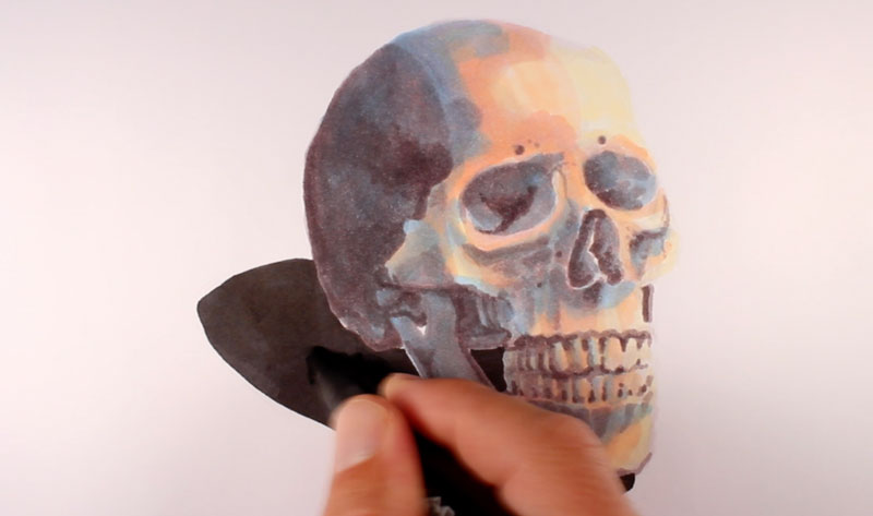 与标记添加一个投射阴影