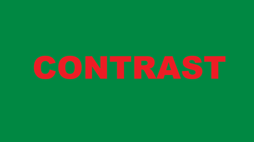 坏的对比在艺术