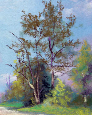 定义行用柔和的蜡笔