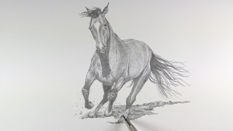 图下面的投射阴影马