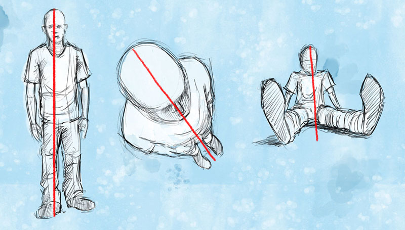 人物的角度去脚