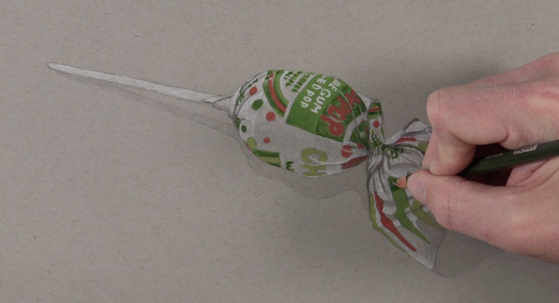 添加彩色铅笔标记