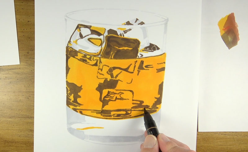 用记号笔添加颜色