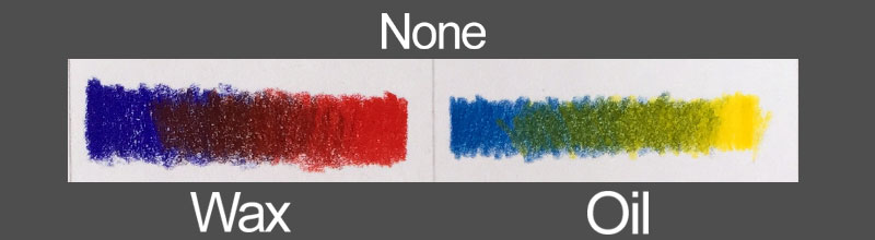 彩色铅笔,没有混合