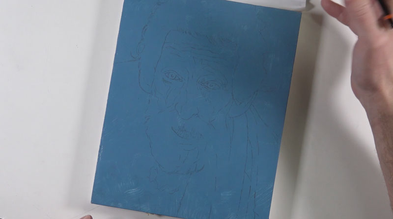 肖像的底色做准备