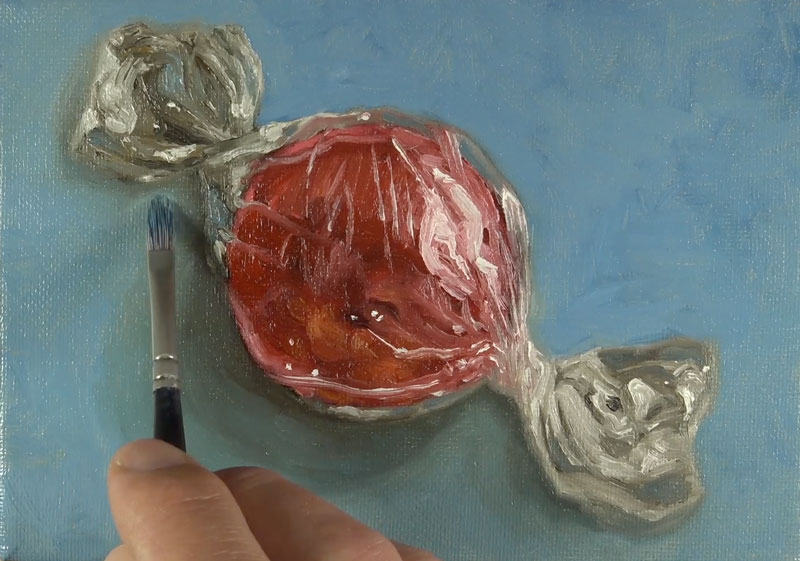 与油画颜料软化阴影