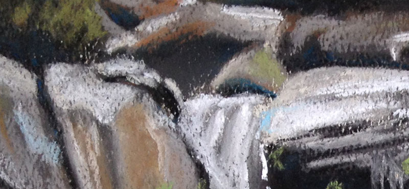 细节的纹理Canson Mi-Teintes纸