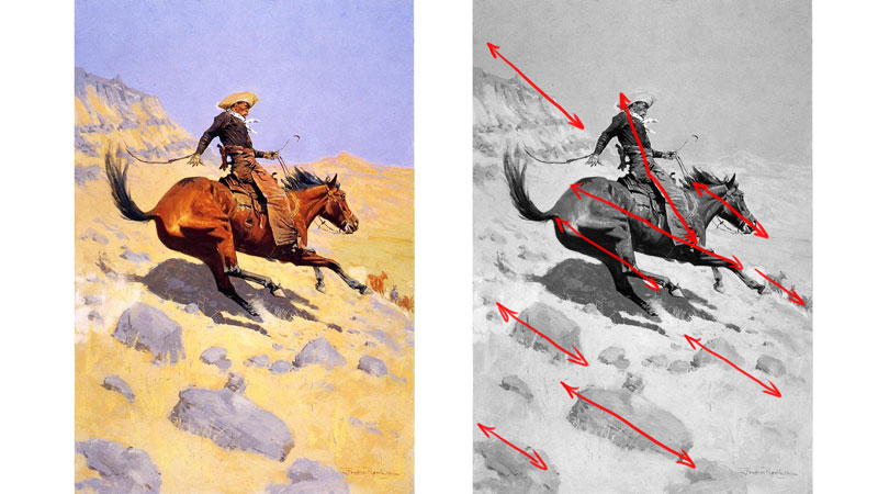 对角线的艺术作品