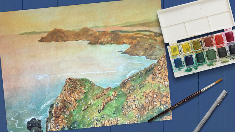 水彩风景画技巧