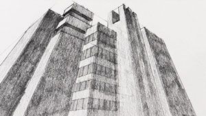 25天更好的图纸,三个点透视