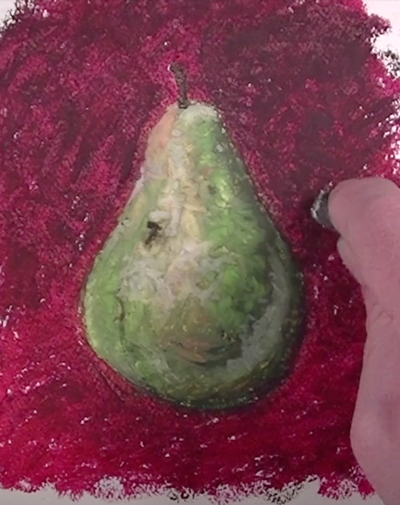 创造干净的边缘与石油彩笔