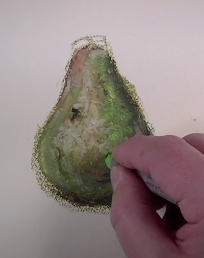 厚的粉蜡笔的应用程序