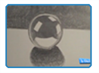 如何画一个反射球头