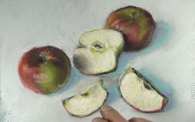 冷却器的阴影和彩笔