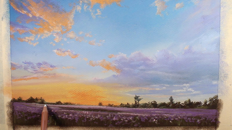 加强前台用彩色铅笔的重点