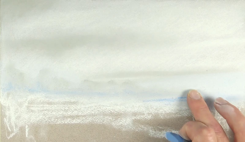 画背景在一个冬天的场景