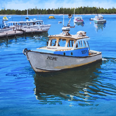 如何用水粉颜料水系列